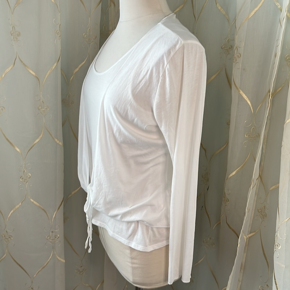 J. Jill Pima 2-Piece Cotton Tank Top and Tie Front Shirt- NEW! - Picture 3 of 6